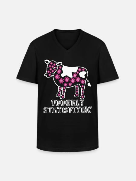 Cow Farmer Farmer Cows - Men's V-Neck T-Shirt - black