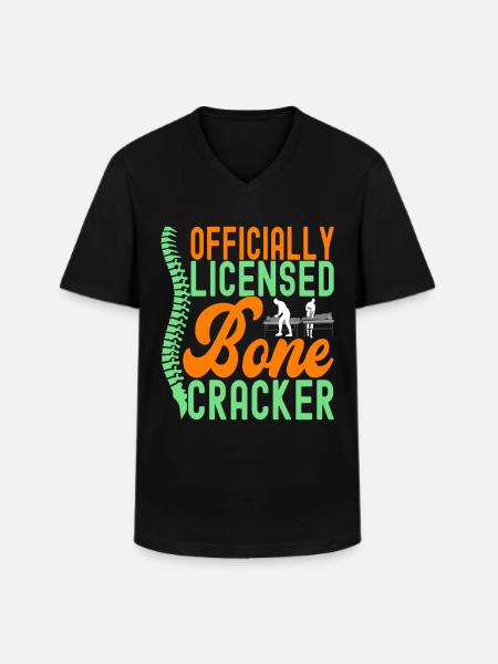 Chiropractor Chiropractic Physiotherapy - Men's V-Neck T-Shirt - black