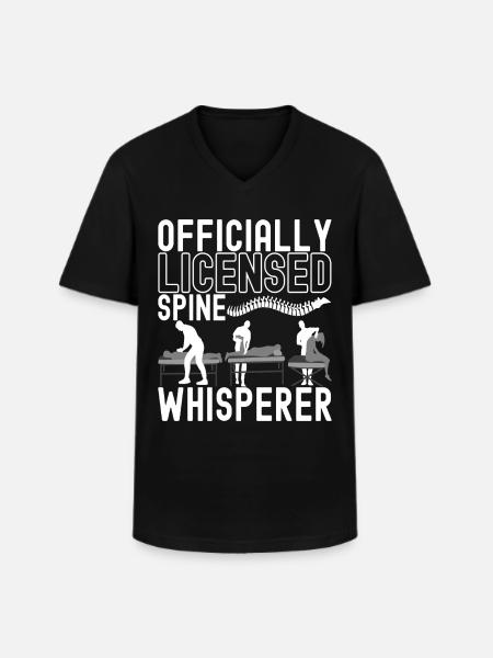 Chiropractor Chiropractic Physiotherapy - Men's V-Neck T-Shirt - black