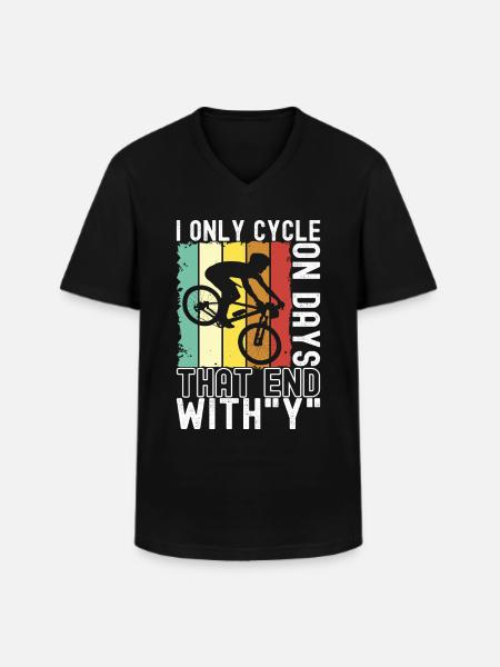 Bicycle cyclists - Men's V-Neck T-Shirt - black