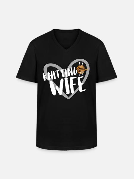 Tricoter - T-shirt col V Homme - noir