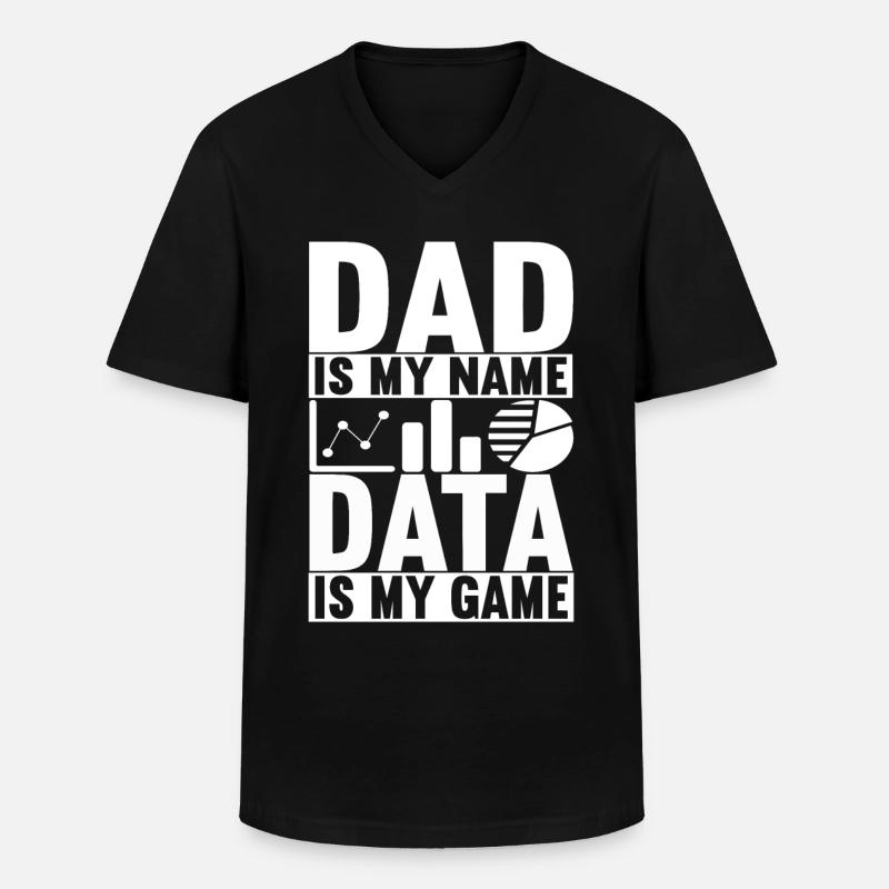 Data Scientist Data Analyst - Men's V-Neck T-Shirt - black