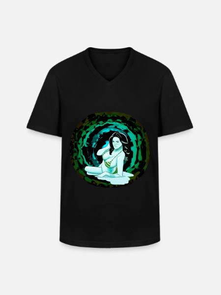 Dream Woman Fantasy Men Sexy Girl Girl - Men's V-Neck T-Shirt - black