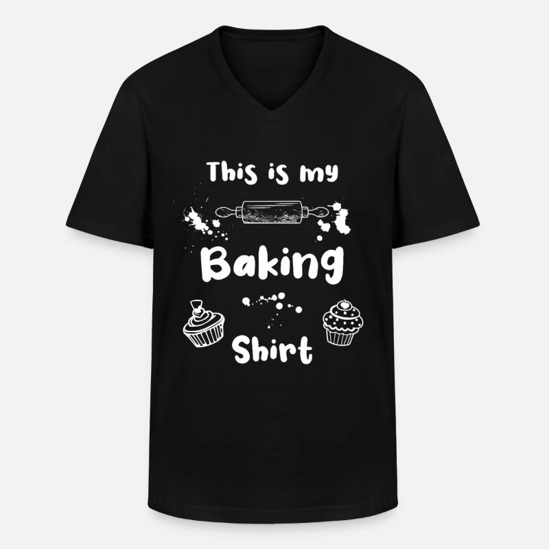 Baking Kitchen Roller Cupcake Baking - Men's V-Neck T-Shirt - black