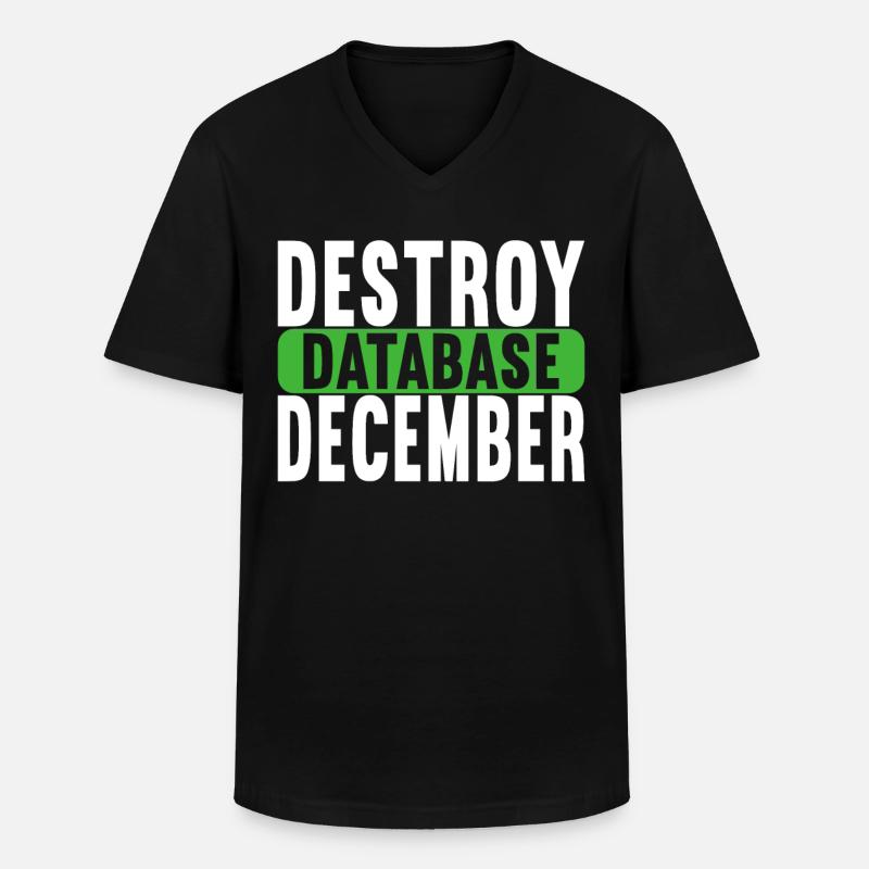 Programmer Computer Scientist - Men's V-Neck T-Shirt - black