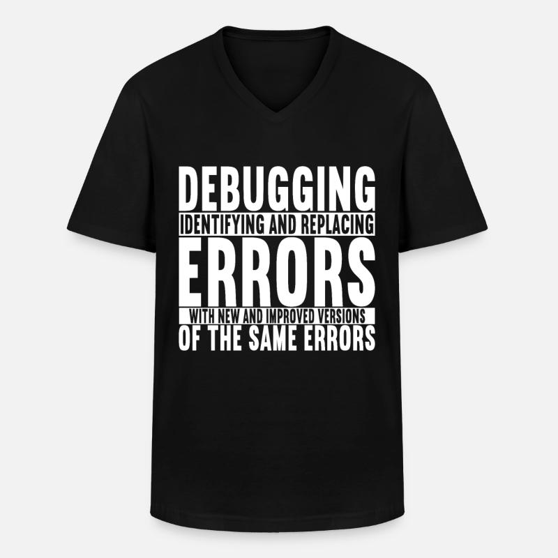 Programmer Computer Scientist - Men's V-Neck T-Shirt - black