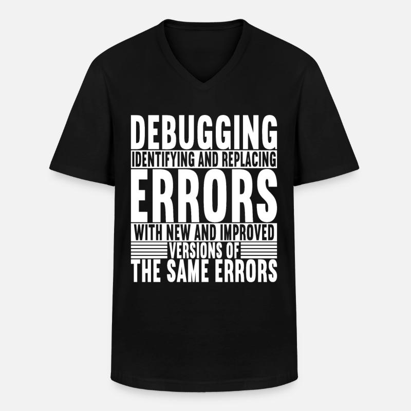 Programmer Computer Scientist - Men's V-Neck T-Shirt - black