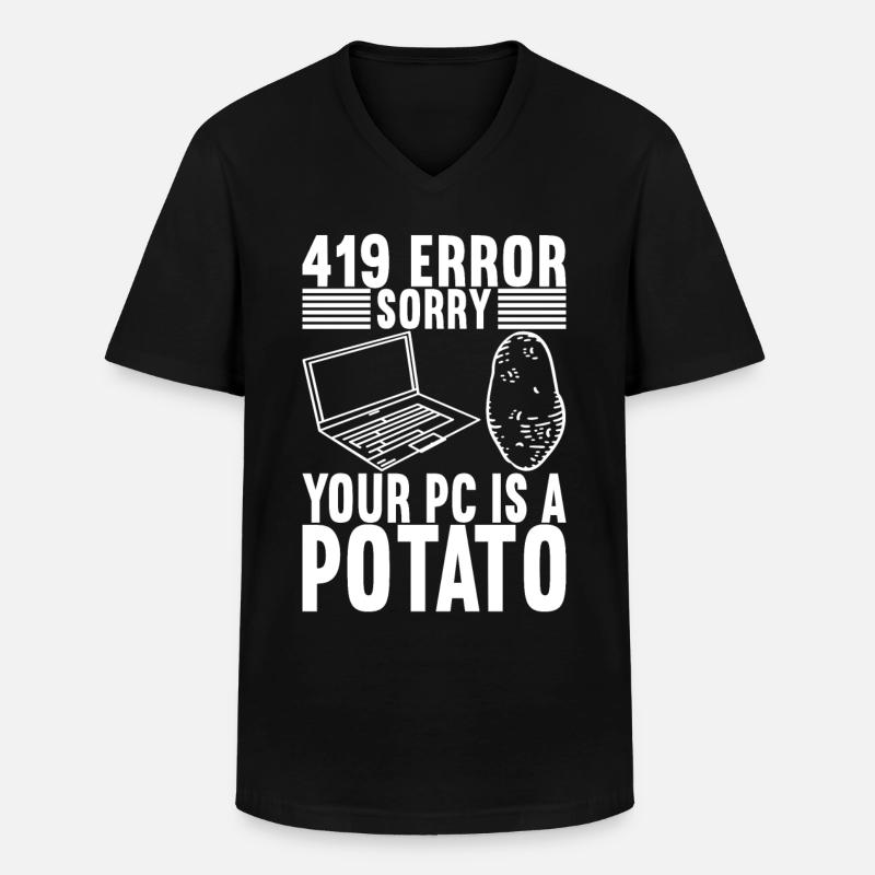 Programmierer Informatiker - Männer-T-Shirt mit V-Ausschnitt - Schwarz