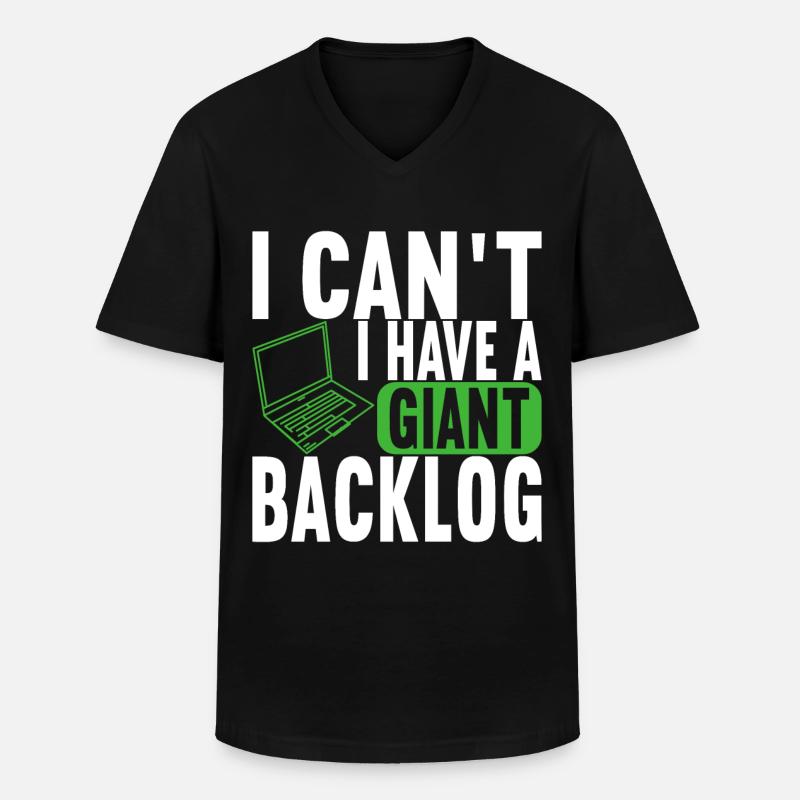 Programmer Computer Scientist - Men's V-Neck T-Shirt - black