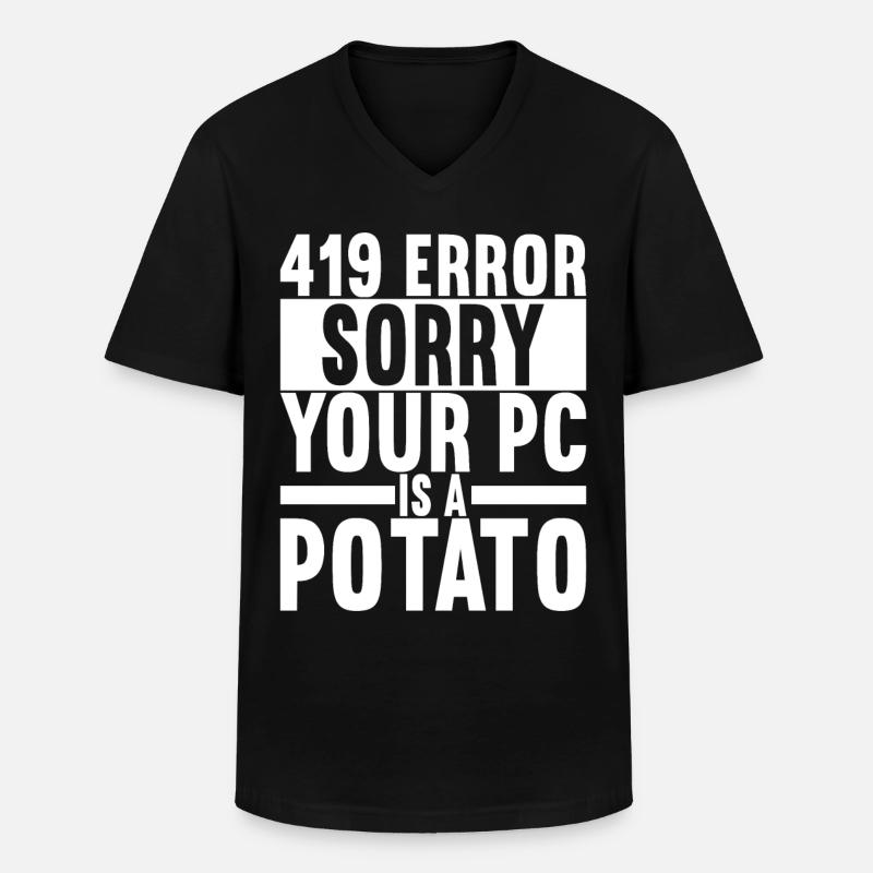 Programmierer Informatiker - Männer-T-Shirt mit V-Ausschnitt - Schwarz