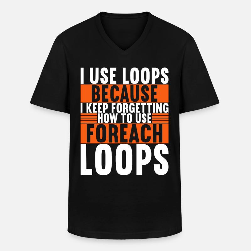 Programmer Computer Scientist - Men's V-Neck T-Shirt - black