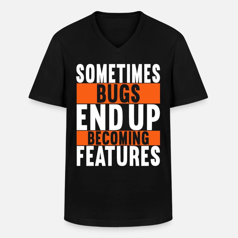 Programmer Computer Scientist - Men's V-Neck T-Shirt - black