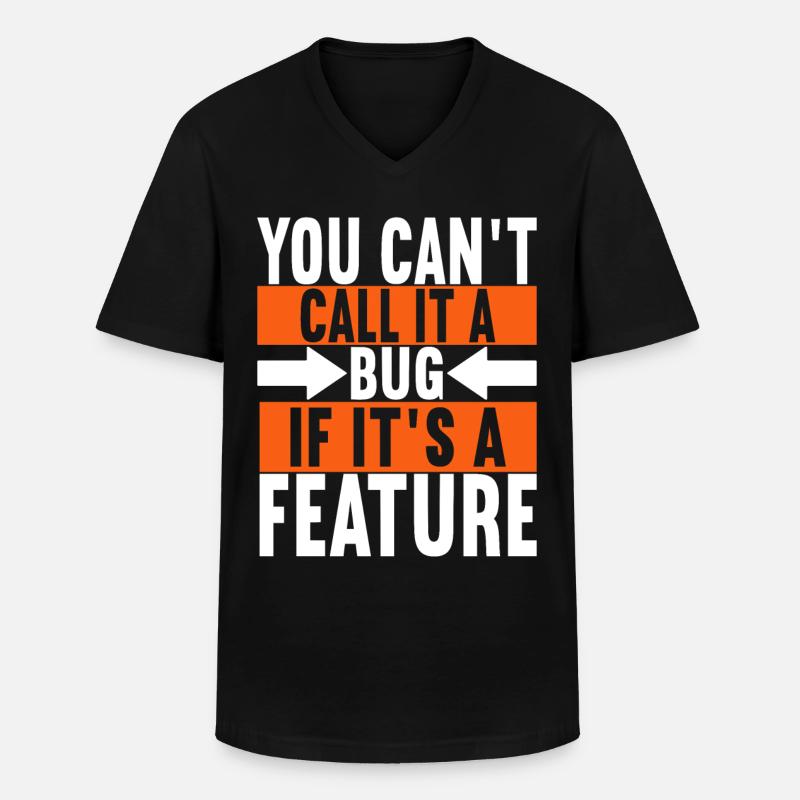 Programmer Computer Scientist - Men's V-Neck T-Shirt - black