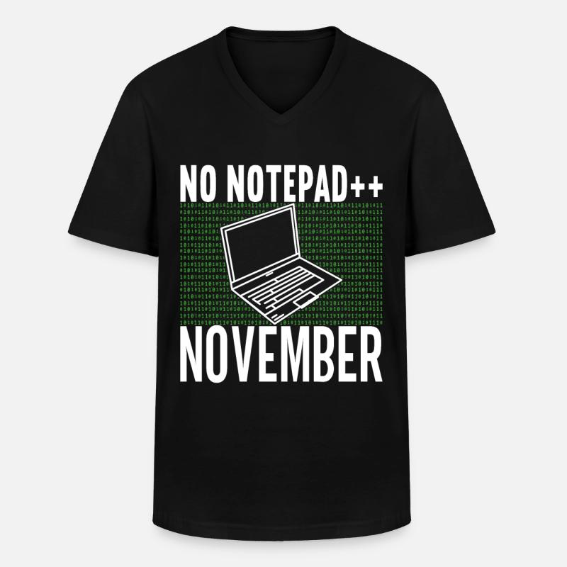 Programmer Computer Scientist - Men's V-Neck T-Shirt - black