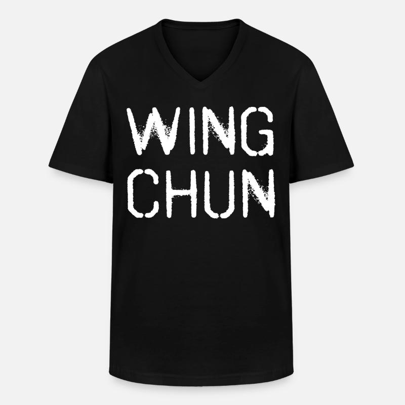 Wing Chun WingTsun Wing-tsun - Men's V-Neck T-Shirt - black