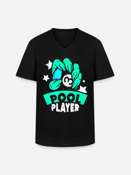 Pool Player Billiard Billiard Lovers - Men's V-Neck T-Shirt - black