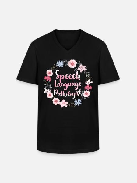 Speech Therapist Therapy Assistant - Men's V-Neck T-Shirt - black