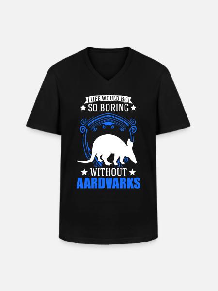 Aardvark Cadeau Aardvark - T-shirt col V Homme - noir
