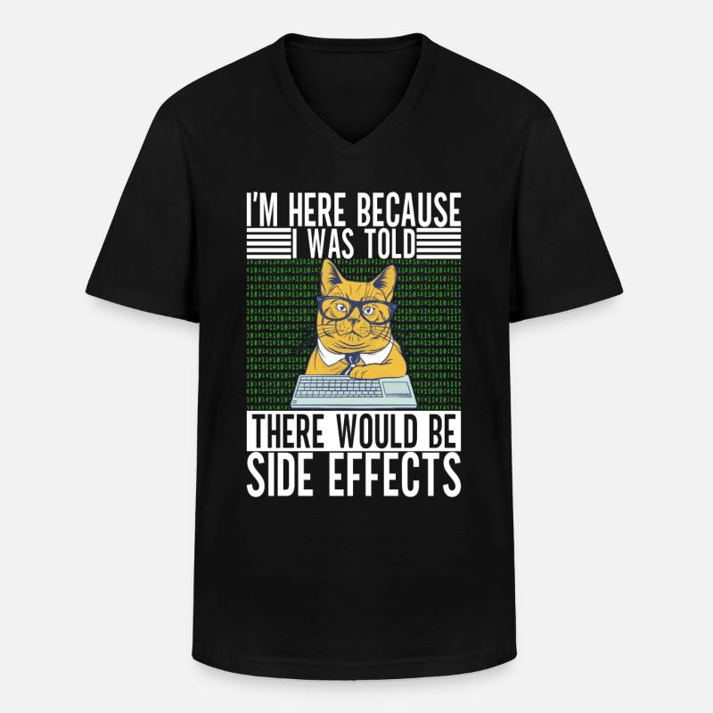 Programmer Computer Scientist - Men's V-Neck T-Shirt - black