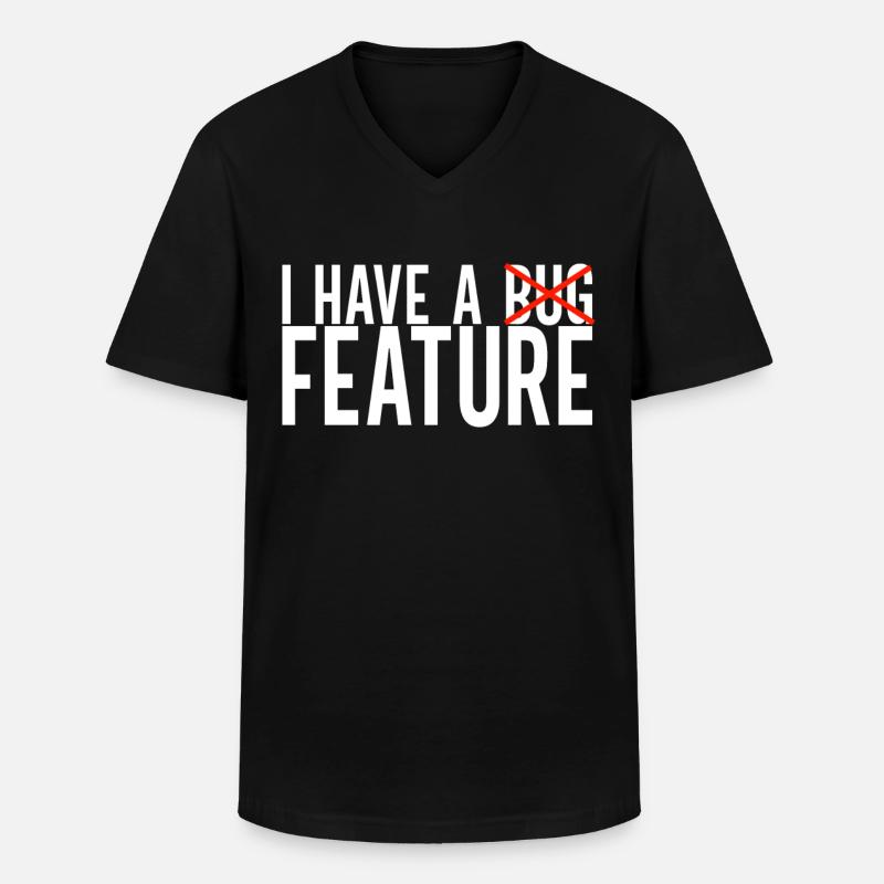 Programmierer Informatiker - Männer-T-Shirt mit V-Ausschnitt - Schwarz