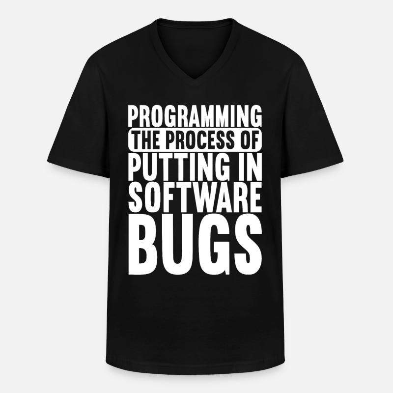 Programmierer Informatiker - Männer-T-Shirt mit V-Ausschnitt - Schwarz