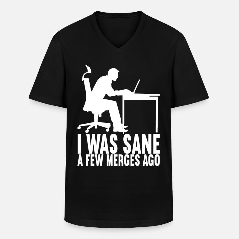 Programmer Computer Scientist - Men's V-Neck T-Shirt - black