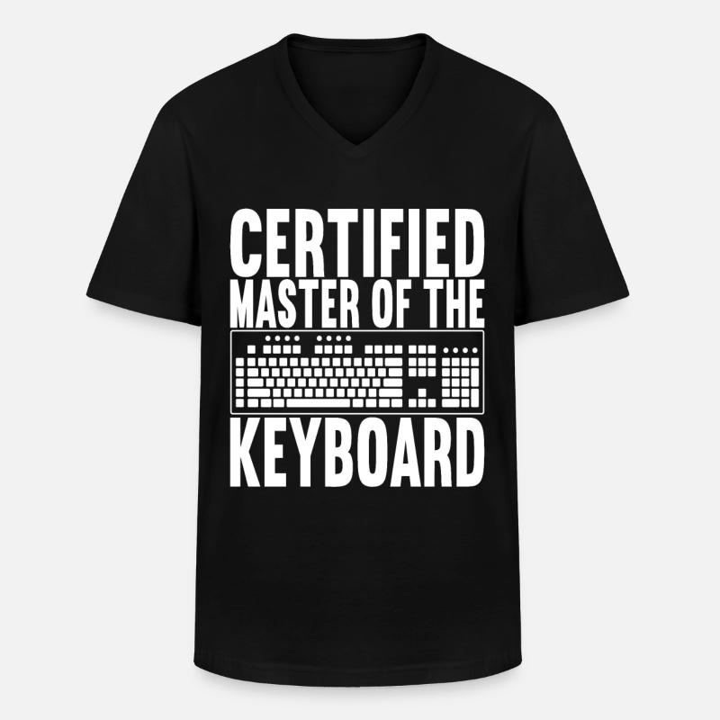 Programmer Computer Scientist - Men's V-Neck T-Shirt - black