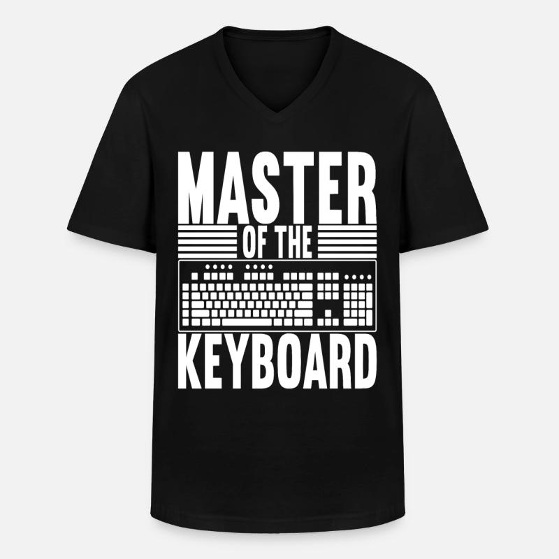 Programmer Computer Scientist - Men's V-Neck T-Shirt - black