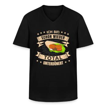 Kebab Dönerspieß Dönerladen Dürum Döner für Döner - Männer-T-Shirt mit V-Ausschnitt - Schwarz - Vorne - AI Model Male 178 dark (178cm)