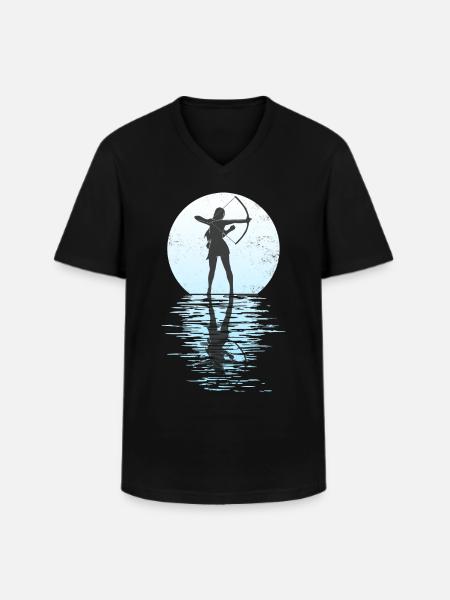 Archery Archery Archery Arrow Arrow - Men's V-Neck T-Shirt - black