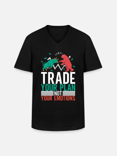 Shares Shareholder Investor - Men's V-Neck T-Shirt - black
