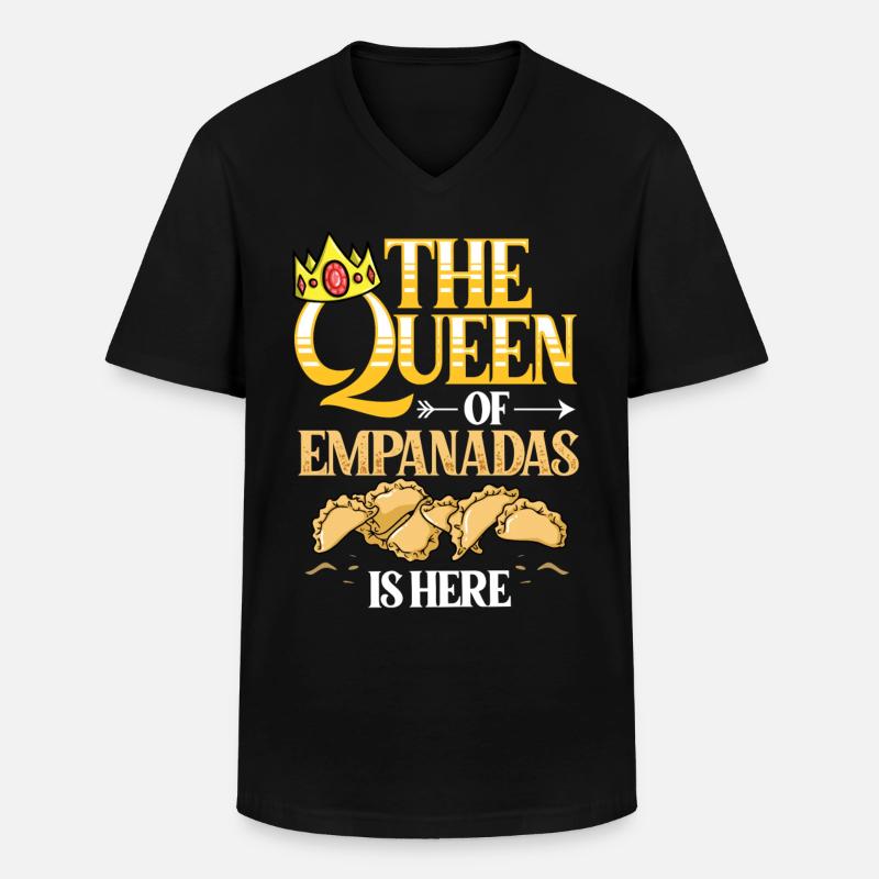 Empanada Argentina Dumpling Spain - Men's V-Neck T-Shirt - black