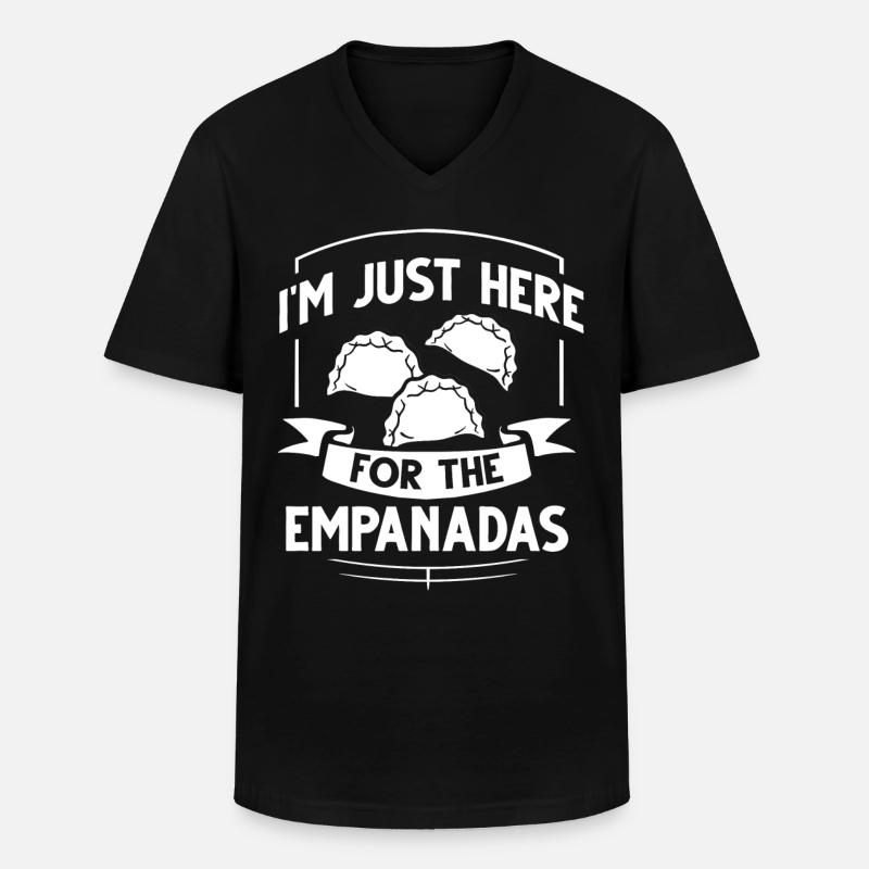 Empanada Argentina Dumpling Spain - Men's V-Neck T-Shirt - black