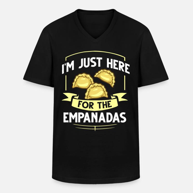 Empanada Argentina Dumpling Spain - Men's V-Neck T-Shirt - black