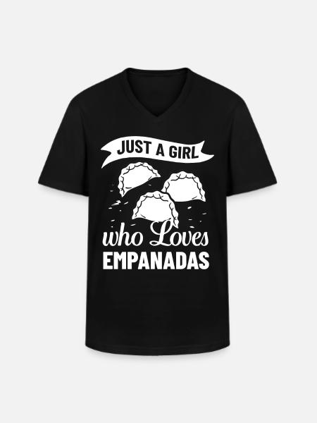 Empanada Argentina Dumpling Spain - Men's V-Neck T-Shirt - black