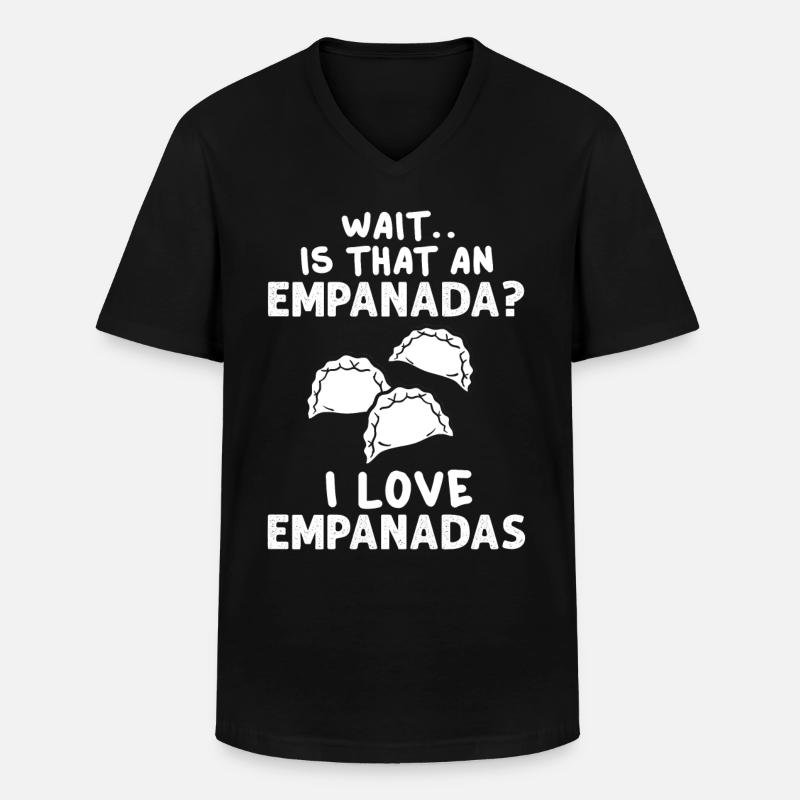 Empanada Argentina Dumpling Spain - Men's V-Neck T-Shirt - black