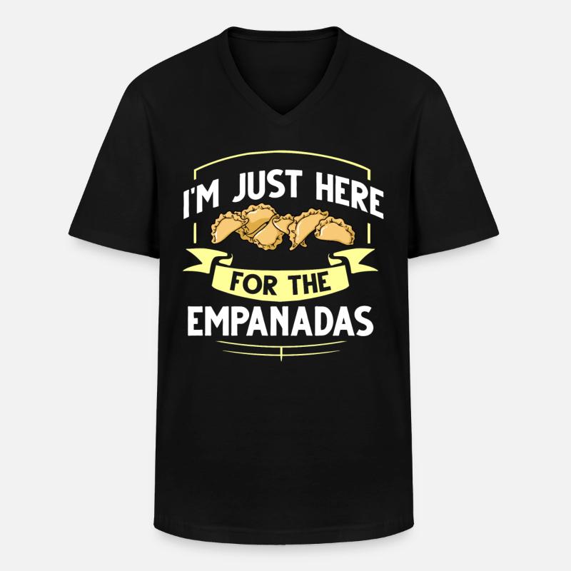 Empanada Argentina Dumpling Spain - Men's V-Neck T-Shirt - black