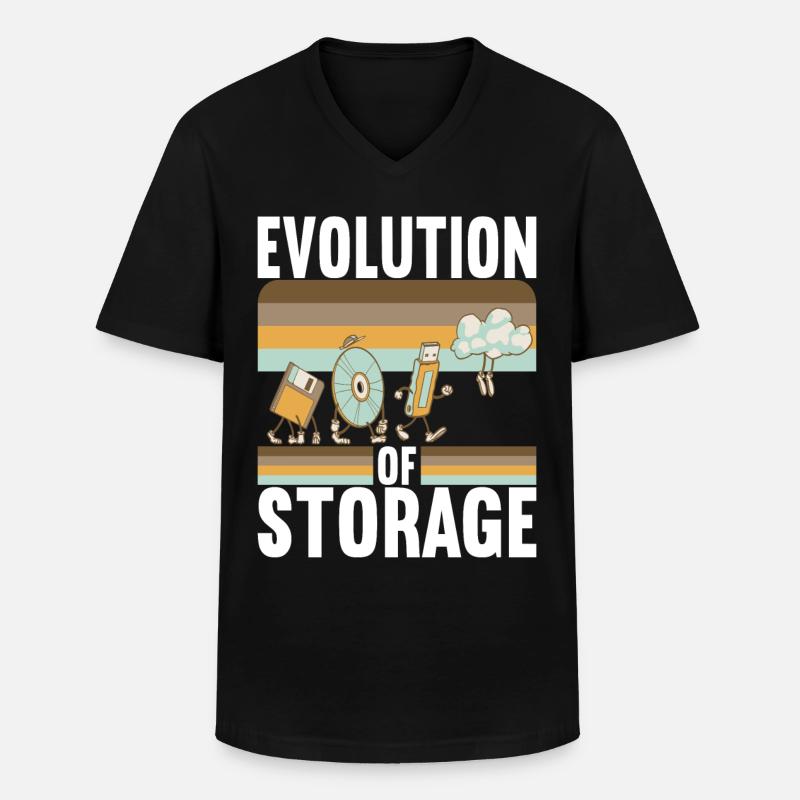 Programmer Computer Scientist - Men's V-Neck T-Shirt - black