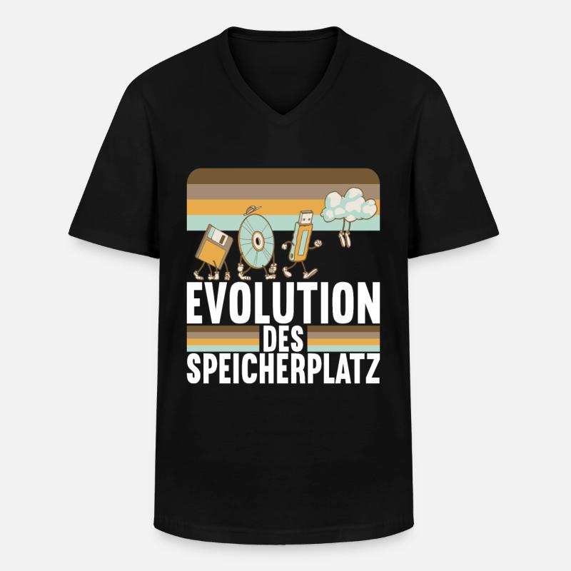 Programmierer Informatiker - Männer-T-Shirt mit V-Ausschnitt - Schwarz