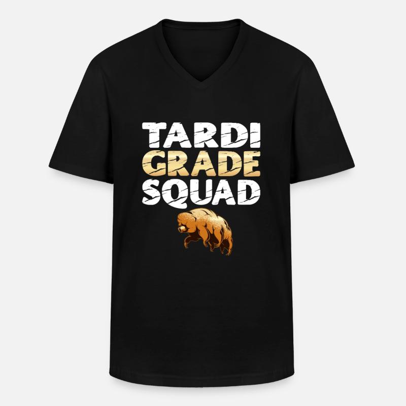 Tardigrade Squad Moss Piglet - Männer-T-Shirt mit V-Ausschnitt - Schwarz