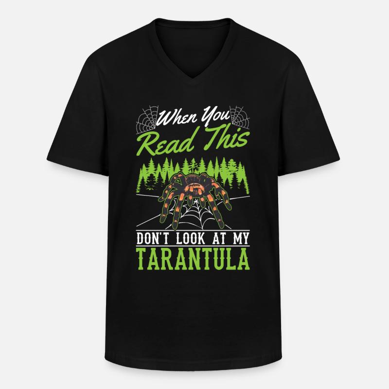 Tarantel Geschenk Spinne Tarantula - Männer-T-Shirt mit V-Ausschnitt - Schwarz