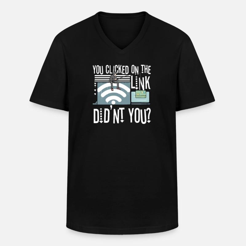 Hacker Programmierer Entwickler Informatik - Männer-T-Shirt mit V-Ausschnitt - Schwarz