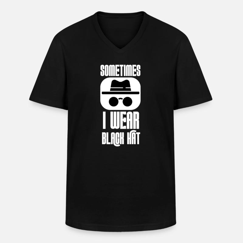 Hacker Programmierer Entwickler Informatik - Männer-T-Shirt mit V-Ausschnitt - Schwarz