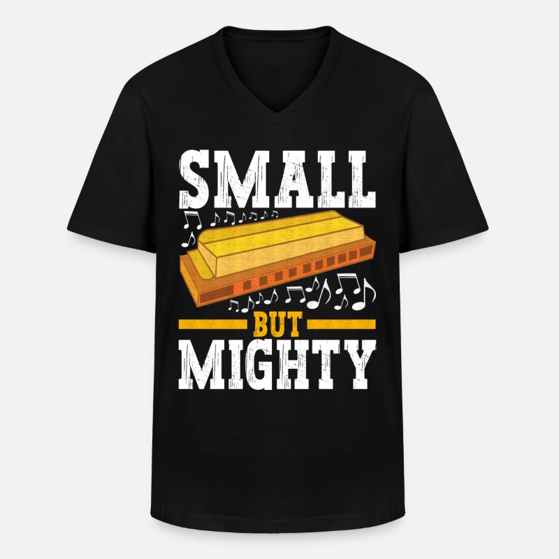 Harmonica Harmonica - T-shirt col V Homme - noir