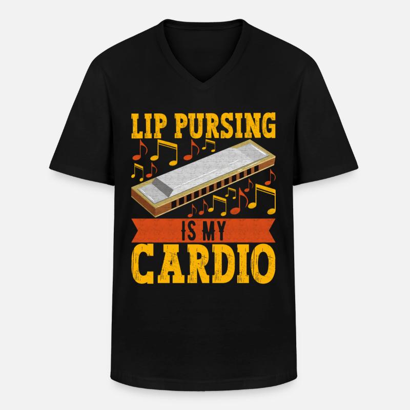 Harmonica Harmonica - Men's V-Neck T-Shirt - black
