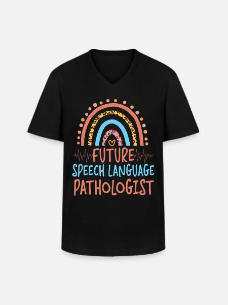 Speech Therapist Therapy Assistant - Men's V-Neck T-Shirt - black