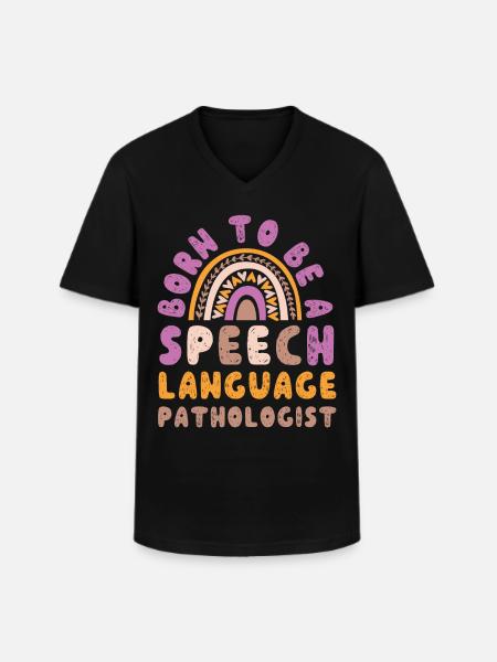 Speech Therapist Therapy Assistant - Men's V-Neck T-Shirt - black