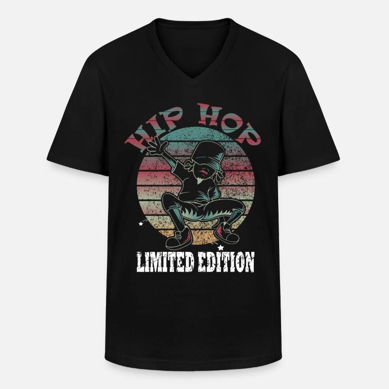Tänzer Breakdance Bboy Oldschool - Männer-T-Shirt mit V-Ausschnitt - Schwarz