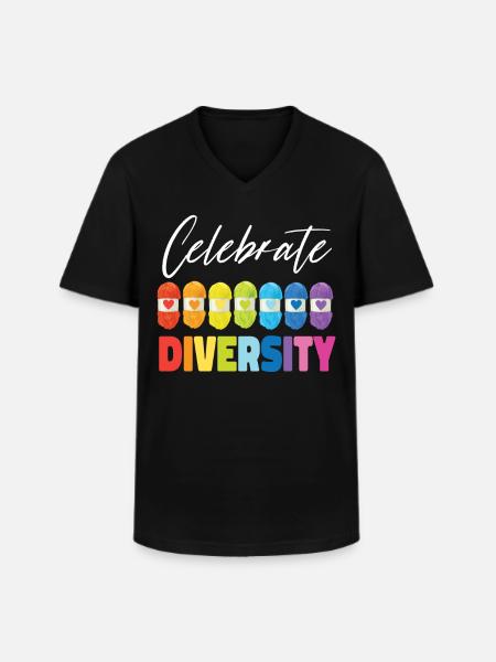 Knitting Knitter Celebrate - Men's V-Neck T-Shirt - black