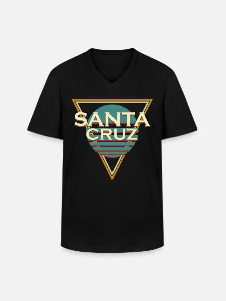 Santa Cruz Surfing - Men's V-Neck T-Shirt - black